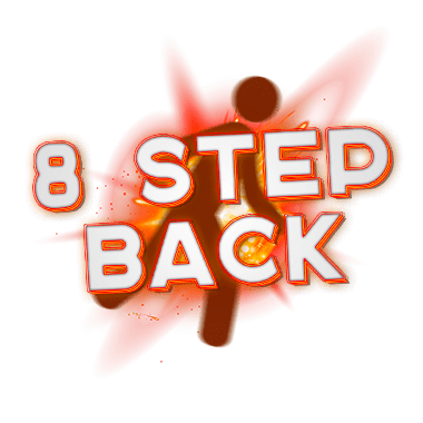 8 step back